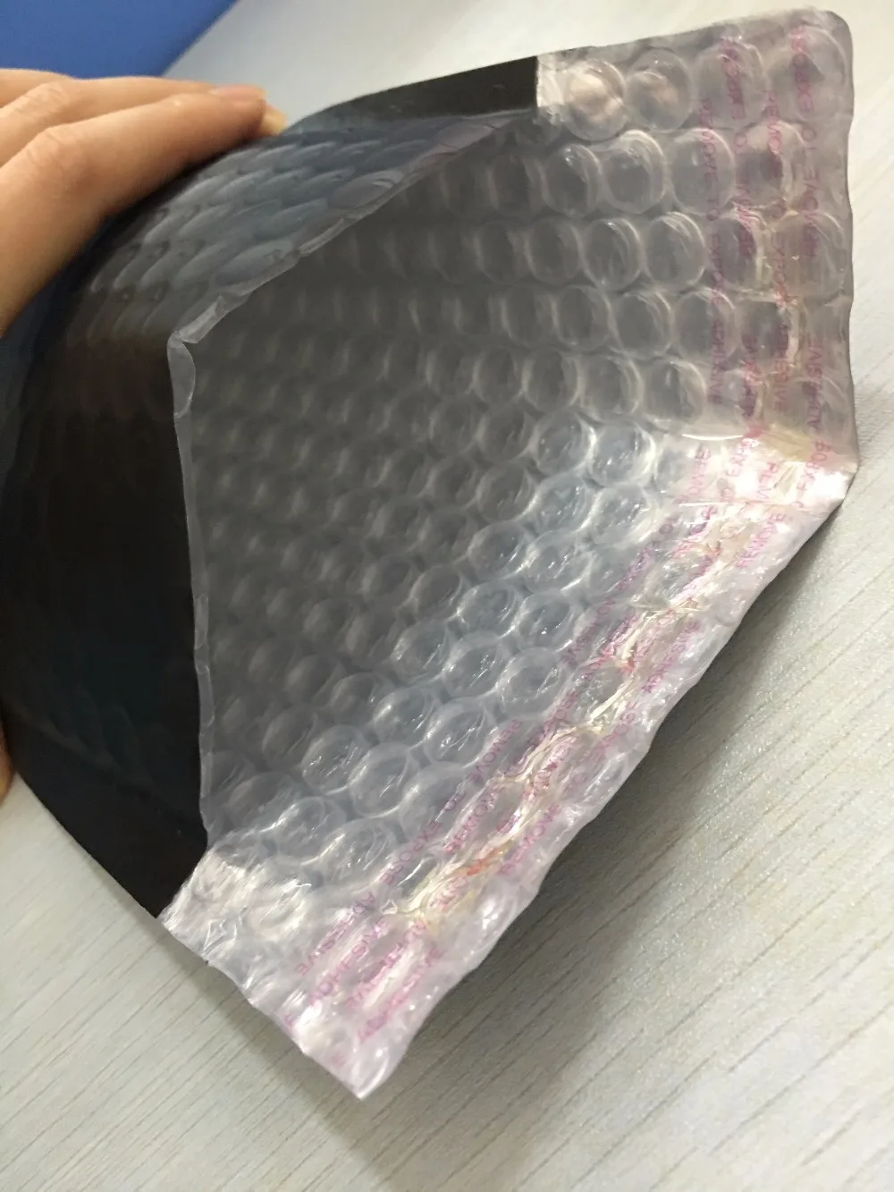 15*13 см (5 9 &quotx 5 1&quot) матовый/яркий черный мягкий конверт для доставки