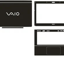 Виниловые наклейки для ноутбука из углеродного волокна для sony SVS13 SVS13A Svs1311g4e Svs1313a4e SVS13A1CGXB svs13a3b4e старая версия