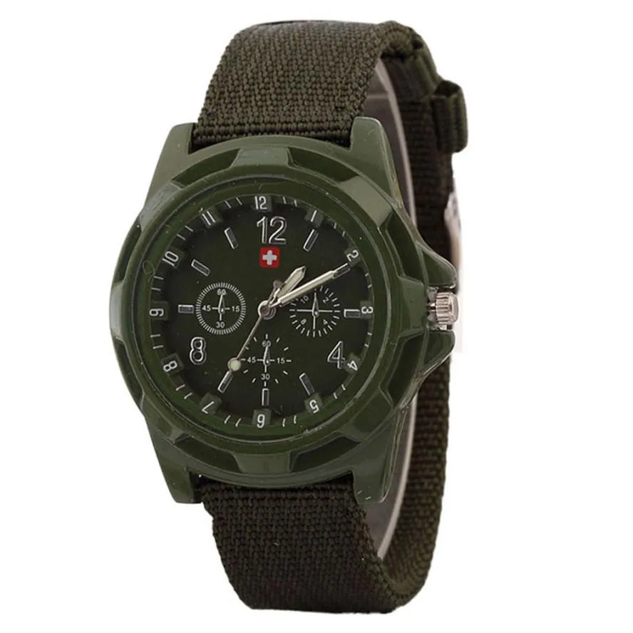 Luxury Wristwatch Solider Military Army Green Dial Sport Style Quartz Wrist Watch Male Clock relogio masculino 2018 Hot | Наручные часы
