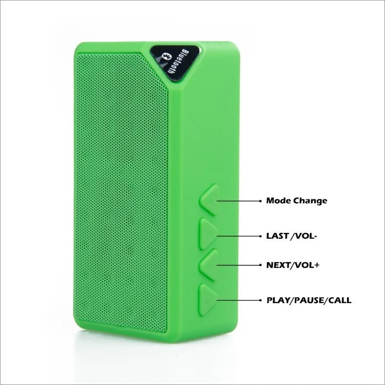 X3 Bluetooth динамик беспроводной портативный мини-динамик музыкальная звуковая коробка громкий динамик s сабвуфер с микрофоном Поддержка TF USB FM