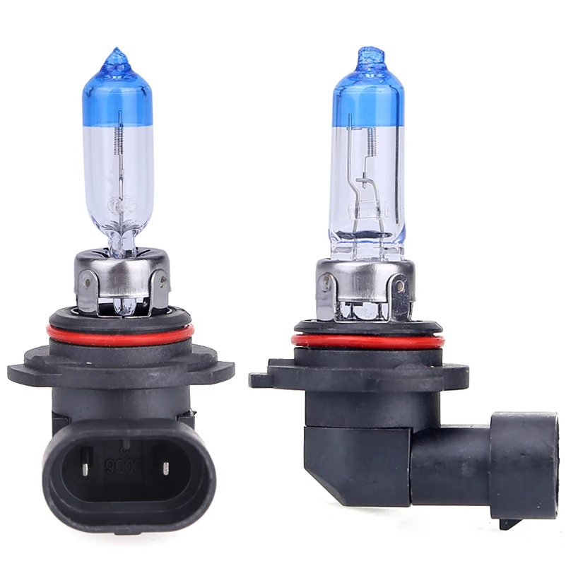 

2pcs 9006 HB4 55w Super Bright White Halogen Bulb High Power 4300K Car Fog DRL Head Lamp Light Parking 12V With Retail Package