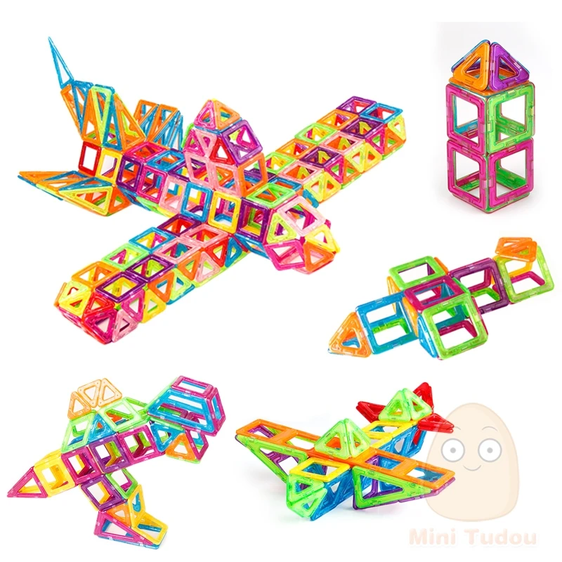200 шт. маленькие магнитные детали конструктор Строительные кирпичи 3D магнит "сделай сам" дизайнерские развивающие игровые игрушки для детей