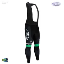 Черный VITAL Велоспорт Комбинезон Мужская зимняя Команда UCI Pro 12D гелевая накладка Ropa Ciclismo Майо велосипедные штаны для велосипеда MTB Одежда