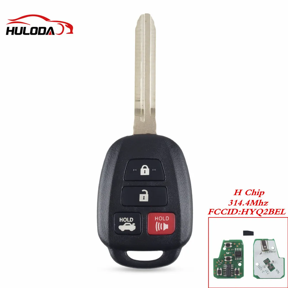 Для Toyota Camary Corolla 314,4 МГц с чипом H HYQ2BEL 4 кнопки дистанционного ключа ключ дистанционного управления Fob
