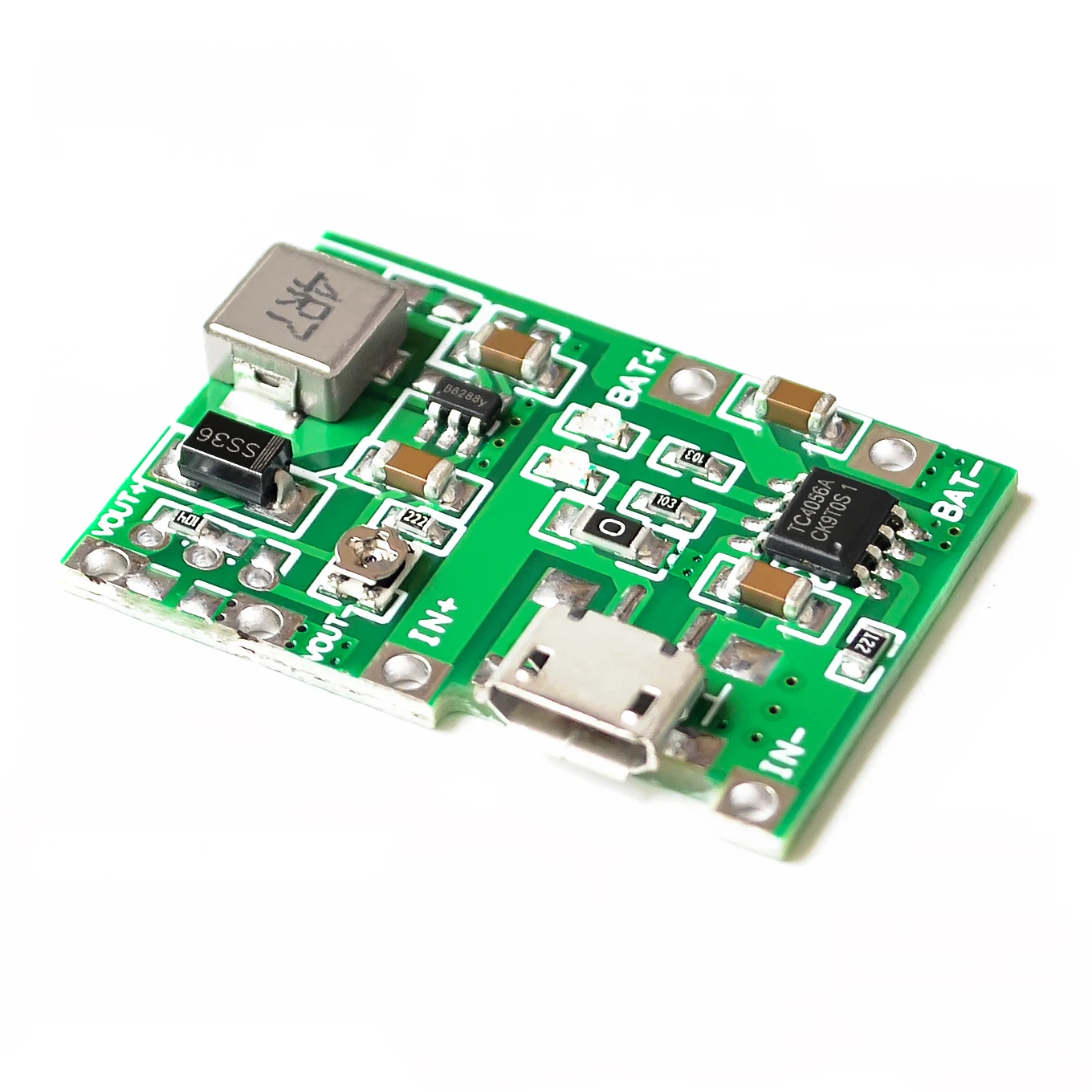 

3.7V 9V 5V 2A Adjustable Step Up 18650 Lithium Battery Charging Discharge Integrated Module