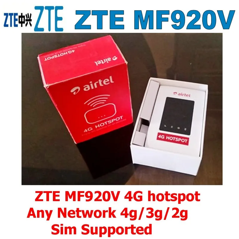 Открыл zte mf920v Airtel мобильный Карманный wifi-роутер 4g беспроводной lte-роутер