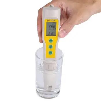 

LCD Digital PH Meter & Temperature Aquarium Pool Spa Soil Urine Water PH Tester Pen Analyzer,0-14PH 0.01 Accuracy