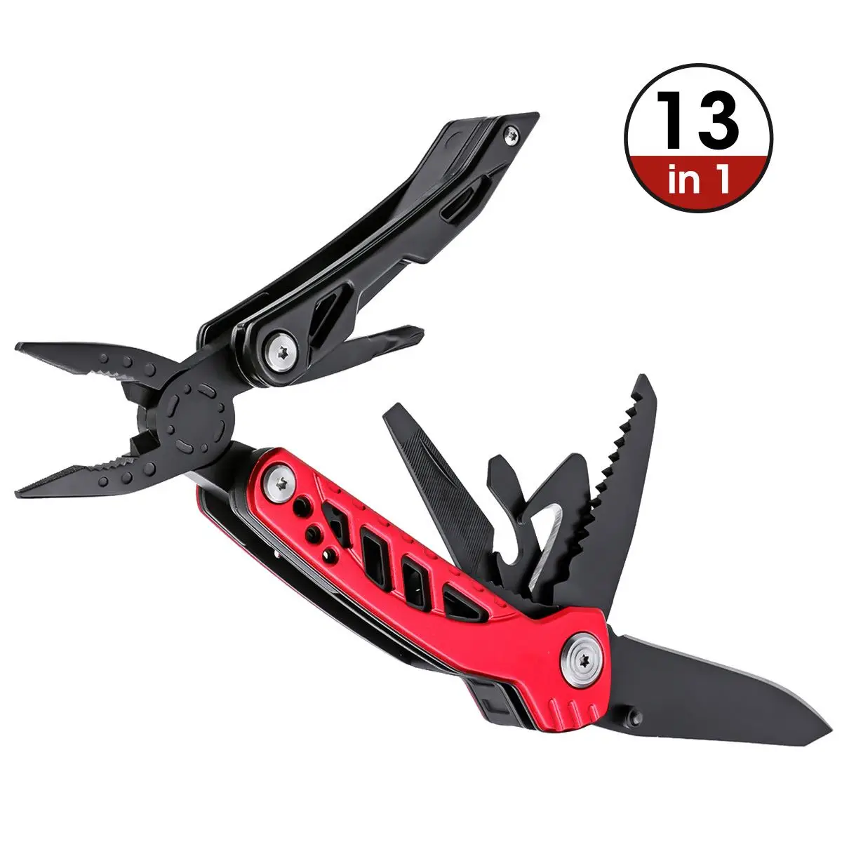 

XIAOMI HUOHOU 13 In 1 Multi-function Folding Knife Stainless Steel Outdoor Kitchen Multitool Pliers Saw Screwdriver Cutter