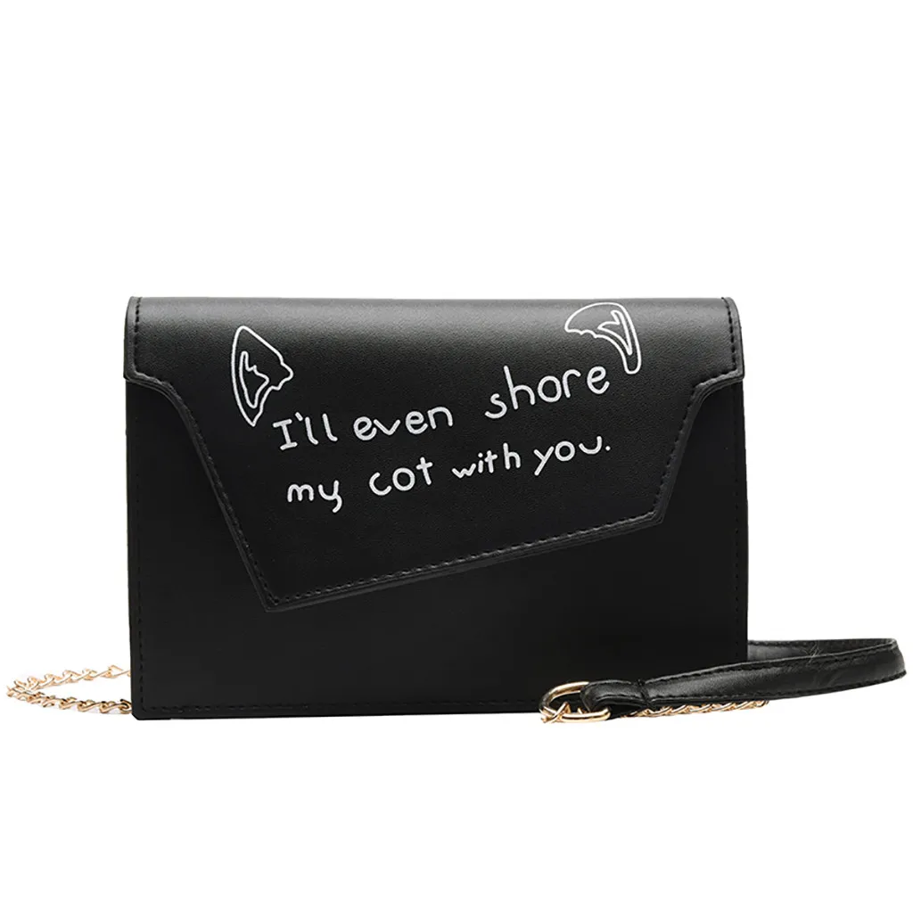 

Women Joker Messenger Bag Chain Bag Fashion Shoulder Bag Small Square Bag bags for women 2019 bolsa feminina #30