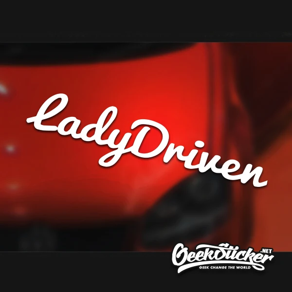 

Lady Driver Waterproof Auto Car Front Window Windshield Decal reflective Sticker For Mazda Toyota BMW VW Honda Audi Car Styling