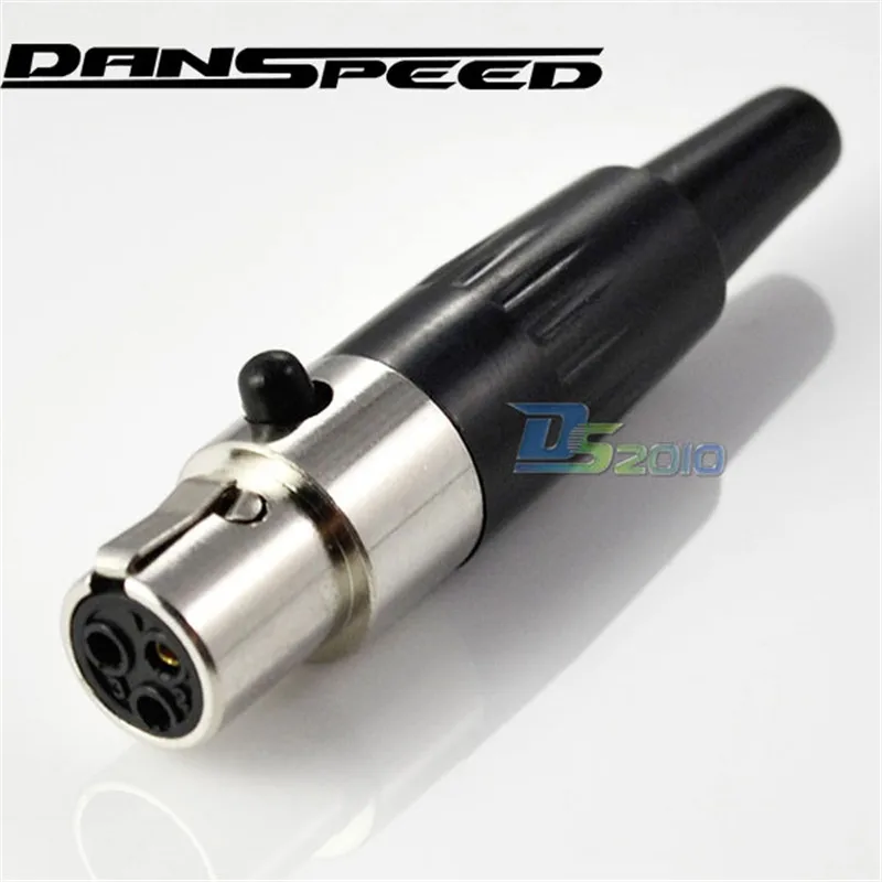 DANSPEED высококачественный 3 контактный разъем Mini TA3F XLR Аудио Микрофон Разъем MIC