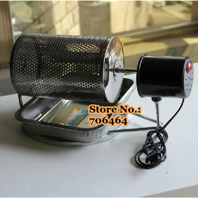 Portable coffee roaster with thermostat and with hole design for coffee beginner household on