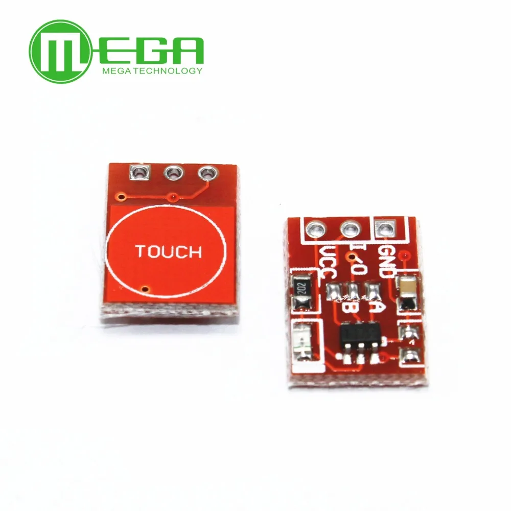 5pcs TTP223 Touch button Module Capacitor type Single Channel Self Locking Touch switch sensor