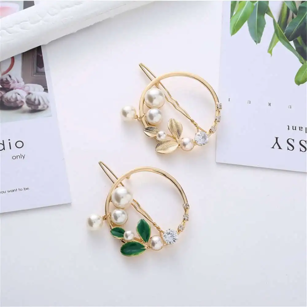 

1 PC Fashion Vintage Styling Tools Diamond&Pearl Women Hair Clip Metal Hairpins Headwear Accessories Hair Styling Tools New