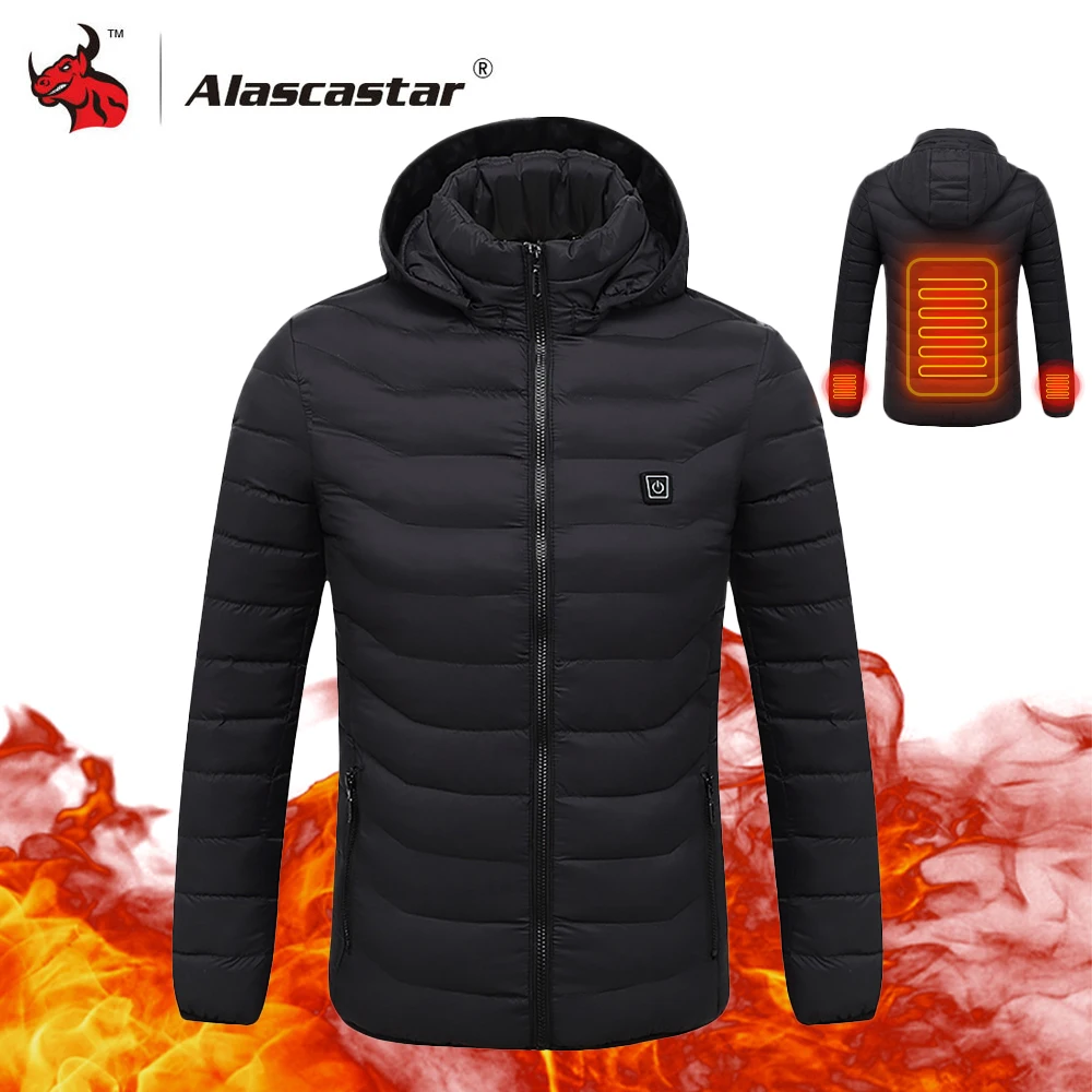 

2019 New Motorcycle Jacket Men Autumn Winter USB Infrared Heating Jacket Moto Jacket Thermal Motorbike Riding Jacket Hooded