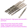 10pcs Diamond Coated Twist Drill Bits Set Needle High Speed Steel Polishing Power Tools For Glass Jewelry Agate Fine Drilling ► Photo 3/5