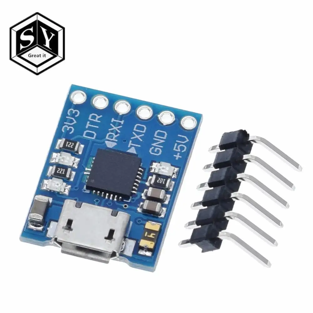 2PCS CP2102 MICRO USB To UART TTL Module 6Pin Serial Converter STC Replace FT232