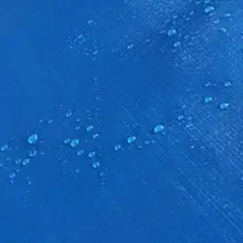 Настройка 4 м X 3 м синий и белый открытый покрытый тканью, водонепроницаемый холст, дождь брезент, грузовик брезент