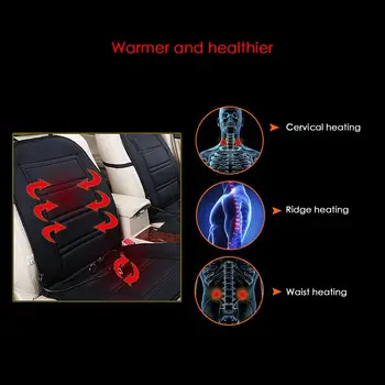 

Vehemo Heated Warmer Control Car Seat Cushion Winter Auto Seat Cushion Comfortable Seat Cushion Pad Mat