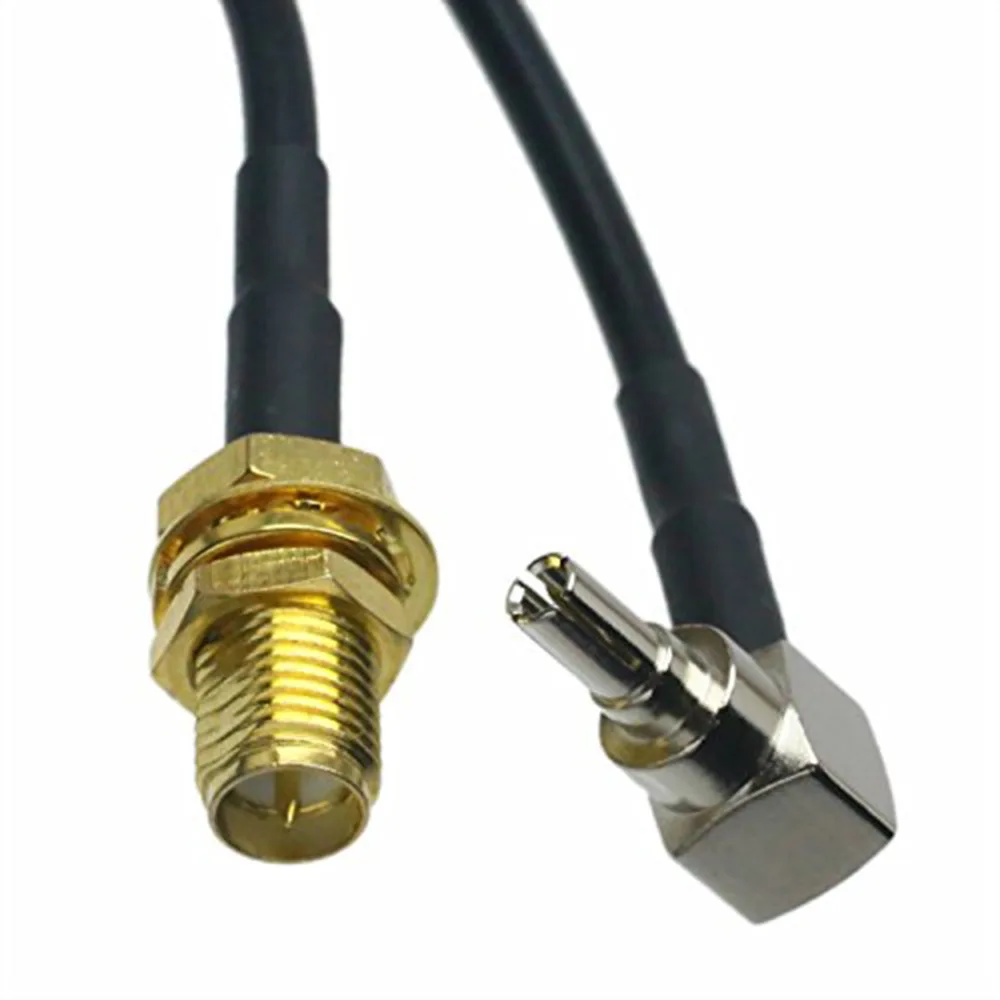 RF RG174 кабель CRC9 штекер под прямым углом к RP SMA женский Джек коаксиальный косички разъем провода разъем адаптер для HUAWEI 3g/4G