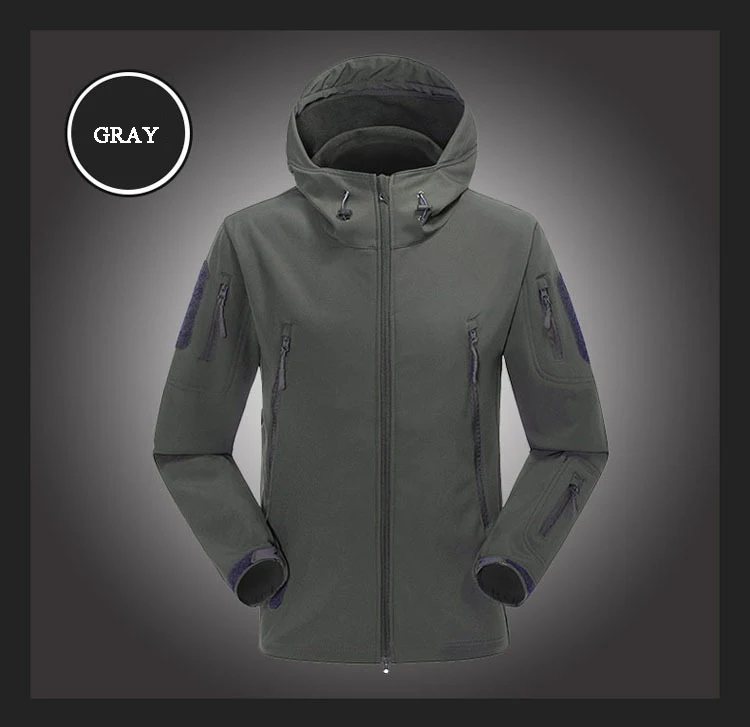 2017 الرجال القرش الجلد هودي tad softshell دثار يندبروف التنزه معطف الملابس الرياضية في الهواء