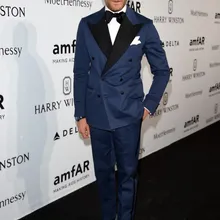 Красный ковер синий двубортный смокинг жениха черный лацкан мужские свадебные костюмы для выпускного вечера из 2 предметов мужской костюм Блейзер masculino