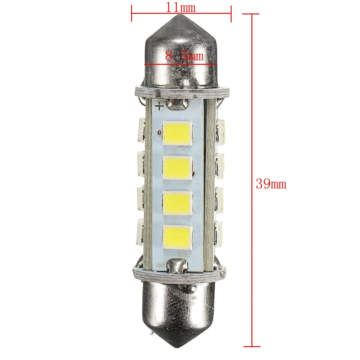 Пара 39 мм 2835 16SMD автомобиля Светодиодный лампочки для межкомнатных дверей купольная лампа номерной знак фонарь освещения номерного знака