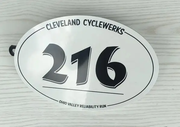 

Cafe Racer Retro Motorcycle Modified Number Card With A Bracket