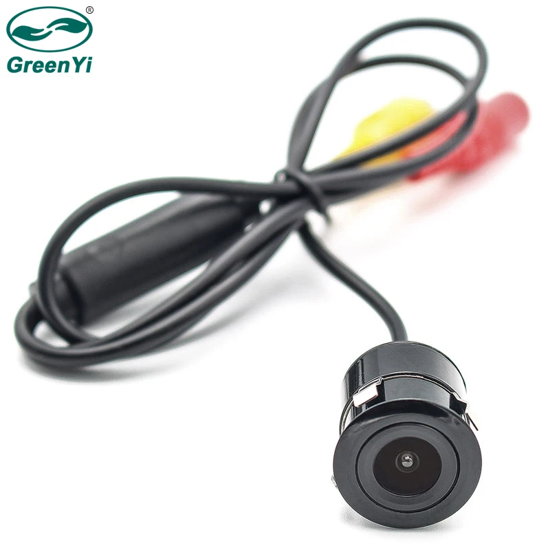 

GreenYi Mini Reverse Backup Car Front / Rear View Flush Mount Camera Waterproof Night Vision Wide Viewing Angle with Drill