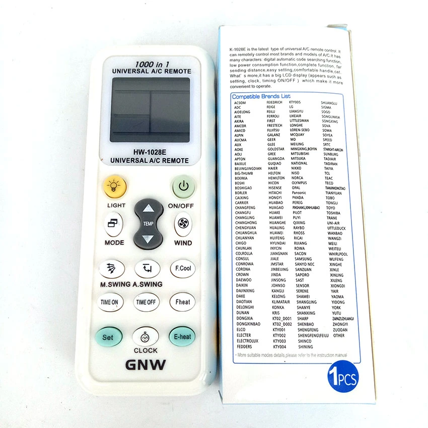 New Remote Control Hw 1028e 1000 In 1 Universal A C Air Conditioner Fernbedienung Remote Control 1000 In 1air Conditioner Universal Remote Aliexpress