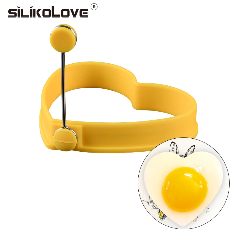 Силиконовые антипригарные кольца SILIKONOVE для яиц сердец круглые звезды цветок