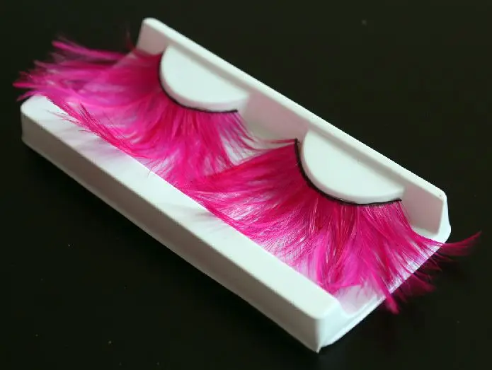 new arrival charming sweet feather false eyelash turquoise ultra long
