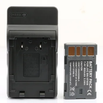 

LANFULANG BN-VF808 BN VF808 Battery and Charger Kit for JVC MiniDV and Everio Camcorders BN-VF808AC BN-VF808U BN-VF818 BN-VF818U