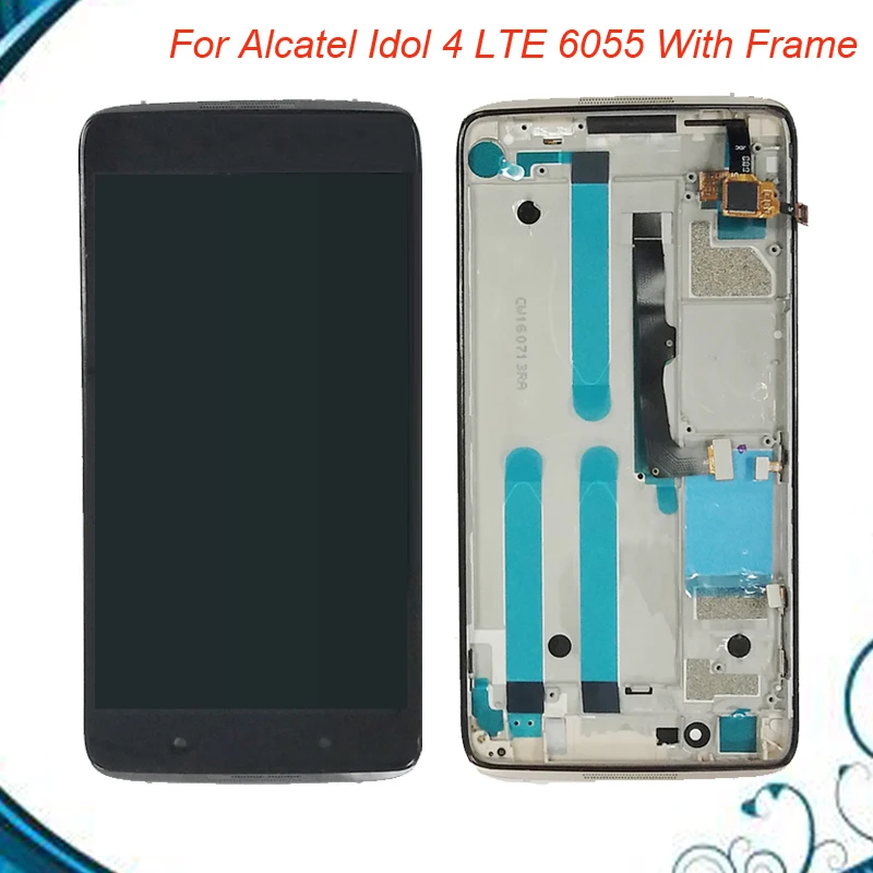 

4 Colors 5.2' LCD Display For Alcatel One Touch Idol 4 LTE 6055 6055P 6055Y 6055H LCD Display Touch Screen Digitizer Assembly