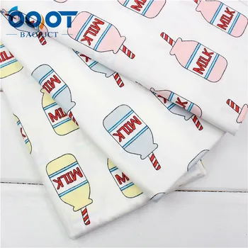 

OOOT BAORJCT,174183 3 style choose MILK Series cotton fabric ,diy handmade patchwork cotton cloth, home textile Free shipping