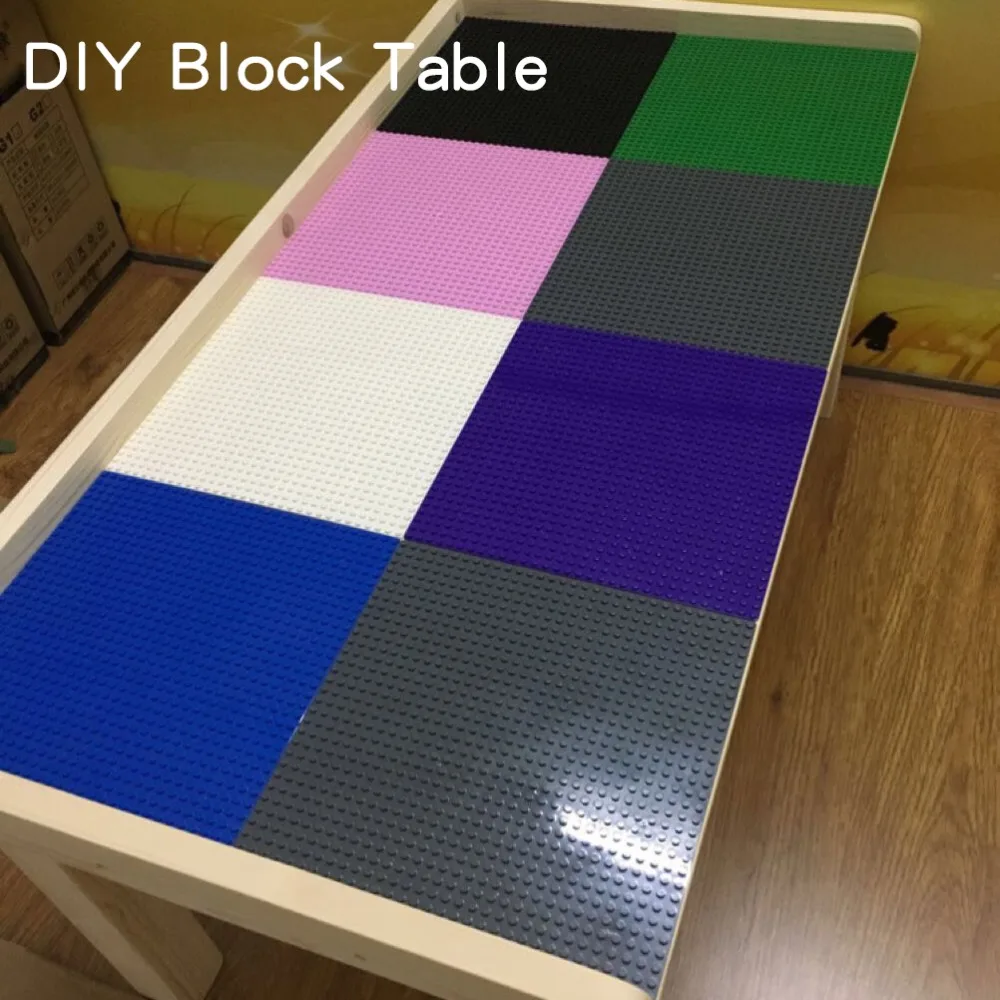 Big Bricks Baseplate 16*32 24*24 Dots DIY Base Plate Big Building Blocks Toys For Children Kid Compatible Legoed & Duplos