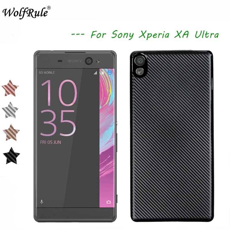 WolfRule чехол для Sony Xperia XA ультра роскошный с полной защитой из углеродного волокна