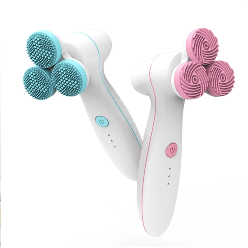 

Silicone Facial Cleansing Brush Blackhead Removal Acne Pore Cleanser Machine Peeling Face Washing Brush Device With Base