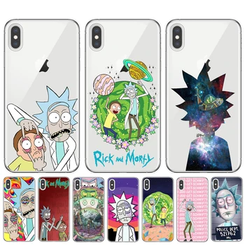 

Soft silicone Luxury Phone Cartoon Pickle rick Rick And Morty for Apple iPhone 11 Pro XS Max X XR 8 7 6 6S Plus 5S SE Case Cover