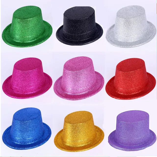 Carnival Hat Powder Hat Magician Performances Hat (12pcs/lot) mix color