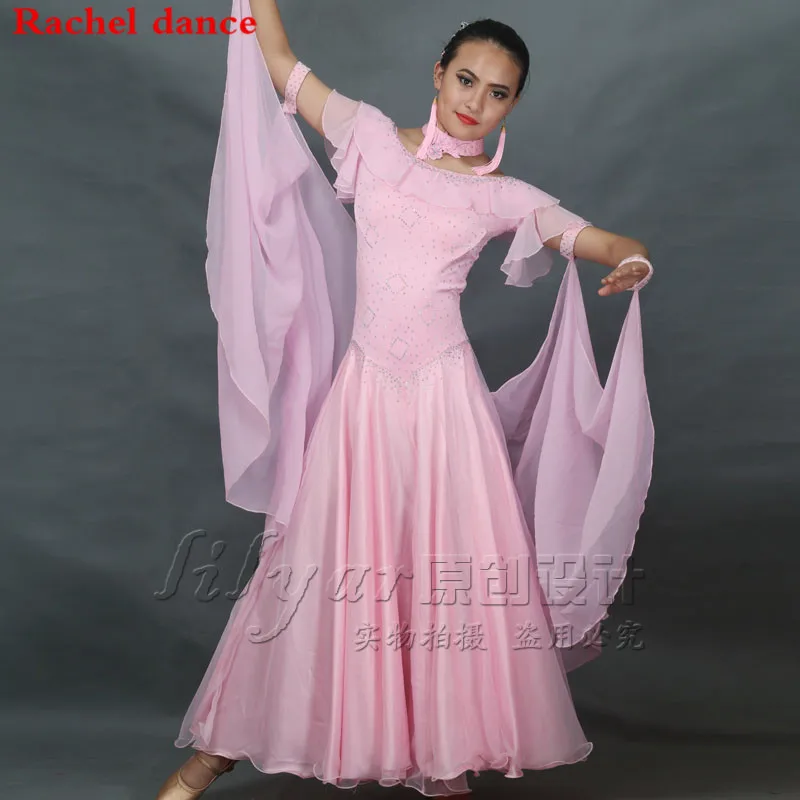 

Ballroom Dance Competition Dresses Customized For Girl Ballroom Standard Dance Dress Juvenile Dance COSTUME Stage Ballroom Dress