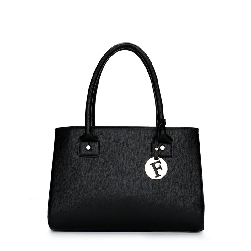 Brand Fashion Leather Shoulder Bags Elegant PU Leather Handbag Plain