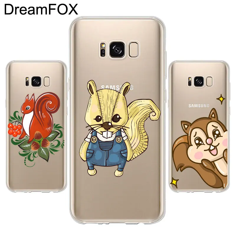 DREAMFOX L307 белка Мягкий ТПУ силиконовый чехол для samsung Galaxy Note S 7 8 9 10 10e 11 11e Lite Edge Plus |