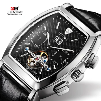 

TEVISE 2018 Men Tourbillon Automatic Mechanical Watches Waterproof Watch Business Casual Relogio Automatico Masculino With Box