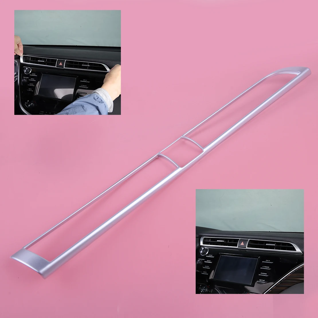 Buy DWCX ABS Chrome Car Interior Central Control Front