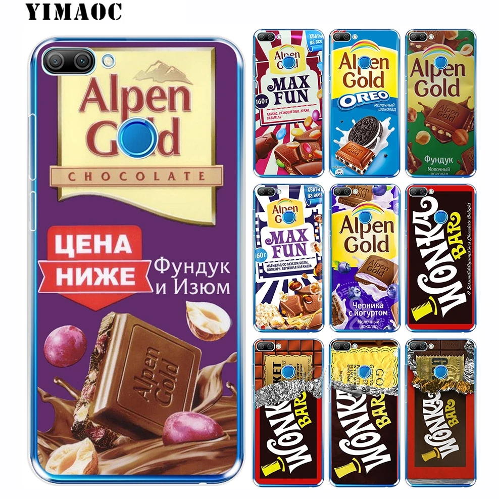 Alpen с изображением шоколада wonka бар мягкий чехол для huawei Honor 10 9 8X 8C 8 7C 7X 7A Pro 6A Note Nova 3i