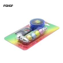 Новые горячие металлические трубы, курильщик металлические маленькие трубы набор, пластиковые дымовые машины