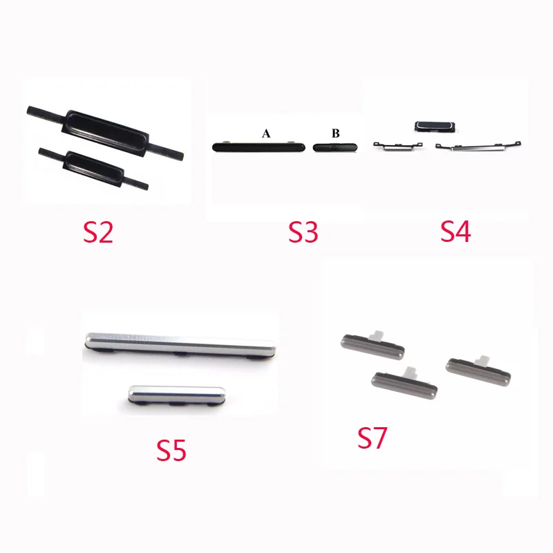 100% Новый оригинал для Samsung Galaxy S2/S3/S4/S5/S6/S6 Edge/S7/S7 Plus Кнопка питания громкости |