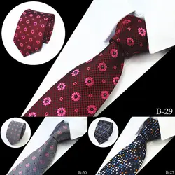 Jemygins модные Для мужчин галстук 100% шелк жаккард связей для Для мужчин 7 см полосатые галстуки мужские шеи галстук для Свадебная деловая