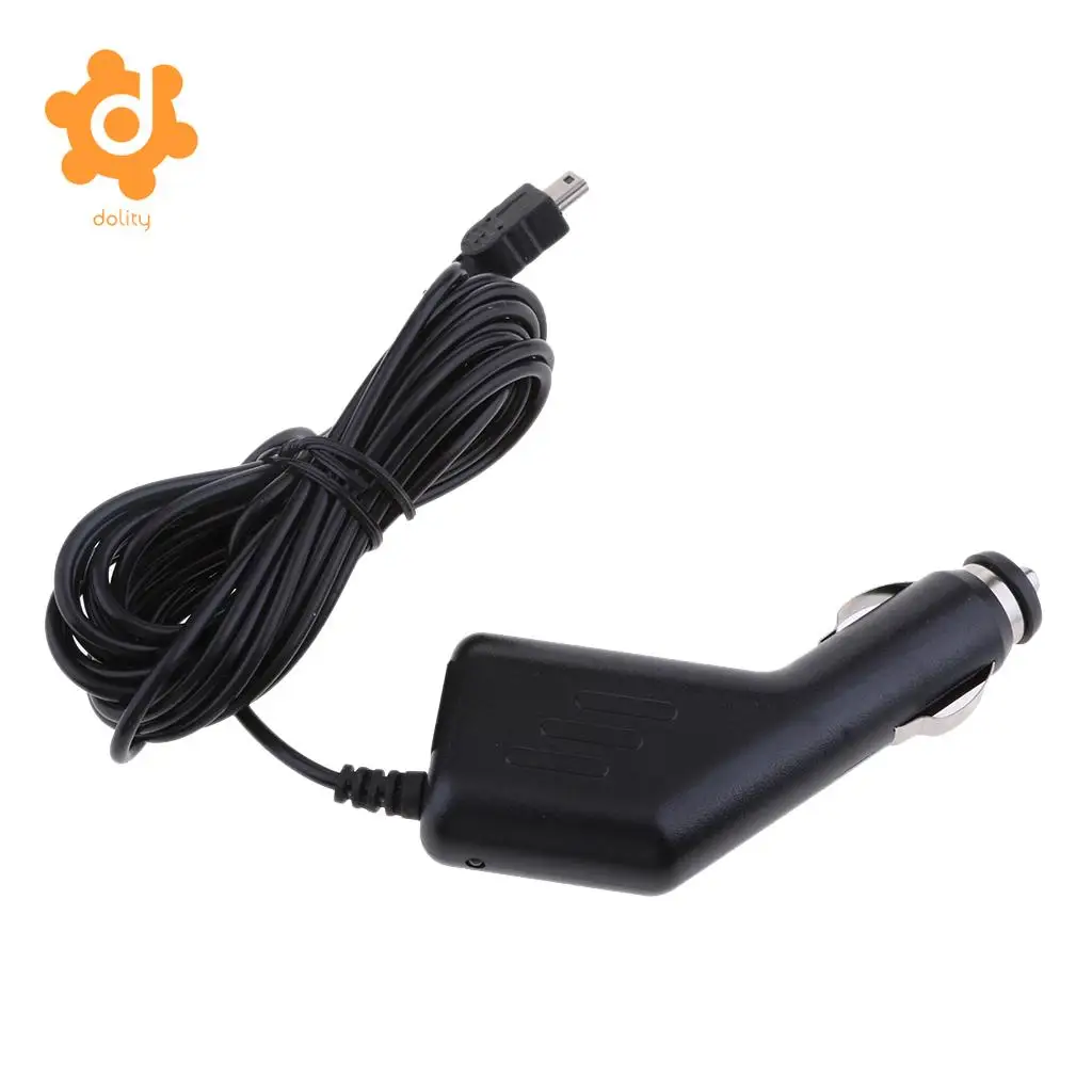 dolity USB Car Charger 5V 1.5A Cable 12-24V Mini USB GPS DVR Charging Car Van Truck